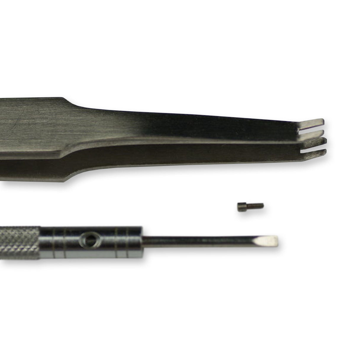 TWEEZERS FOR HOLDING SCREWS assembly watchmakers repairs servicing screw tool